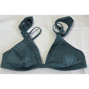 PINK by VS Bikini Swim Top Medium Green Adjustable Removable Padding Beach Resor